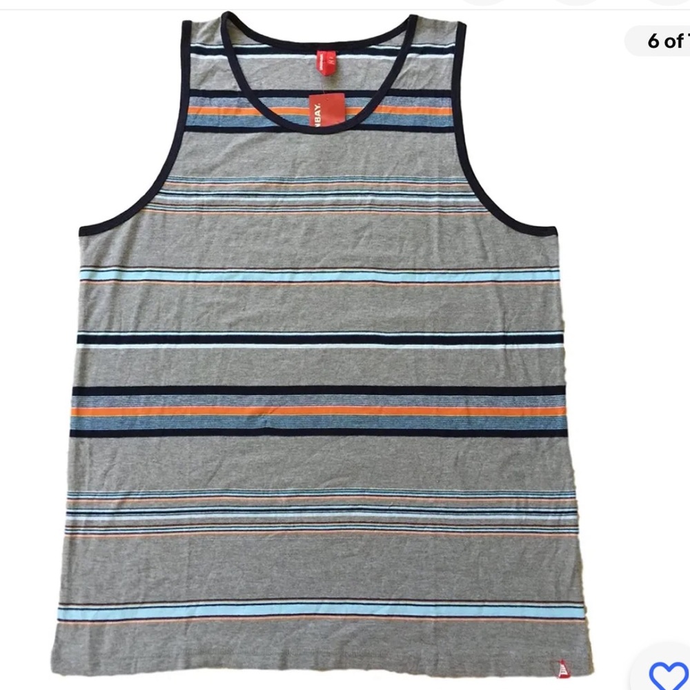 UNIONBAY Mens Scoop Neck Tank New With Tags Size Medium